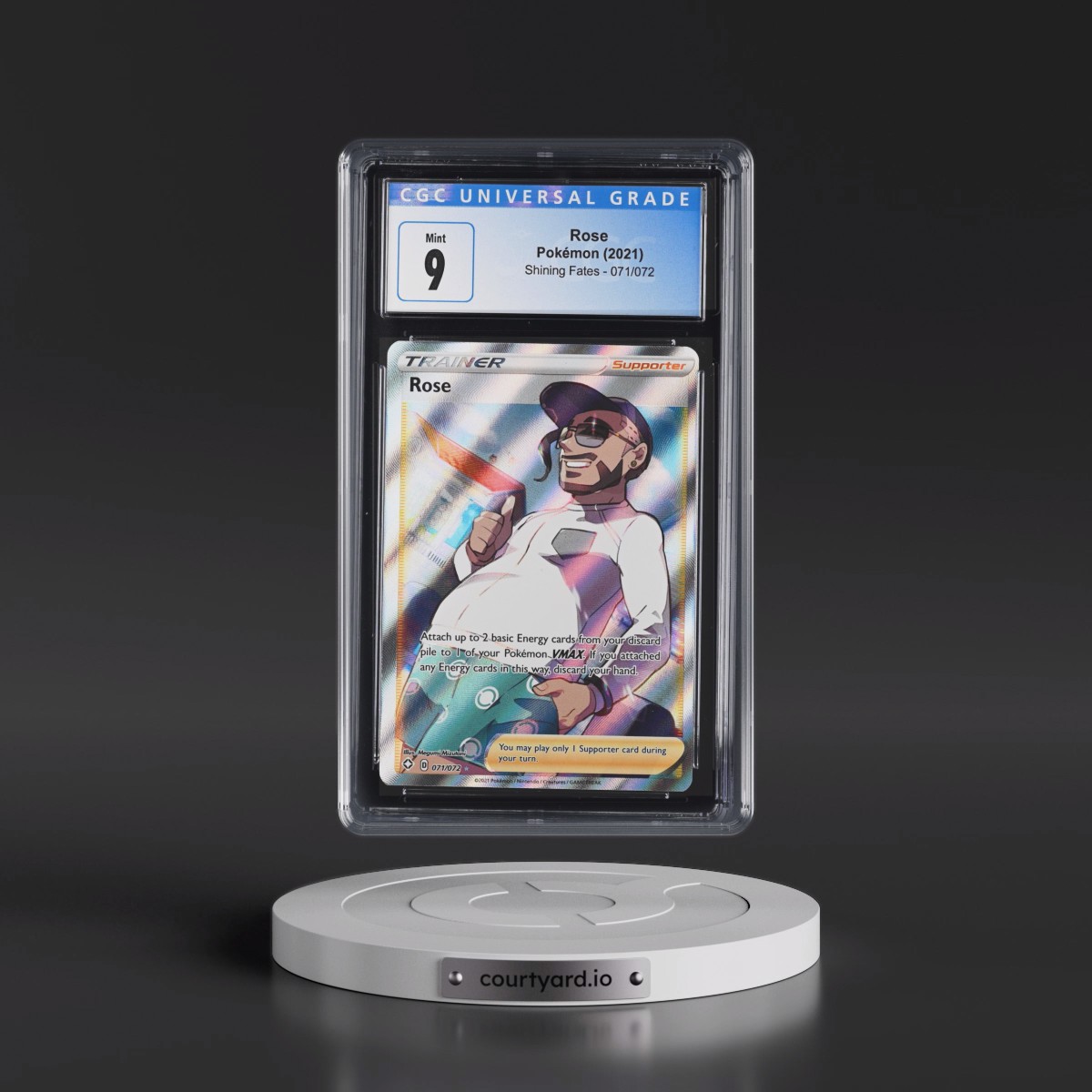 2021 Shining Fates #071/072 Rose - Ultra Rare Holo (CGC 9 MINT)