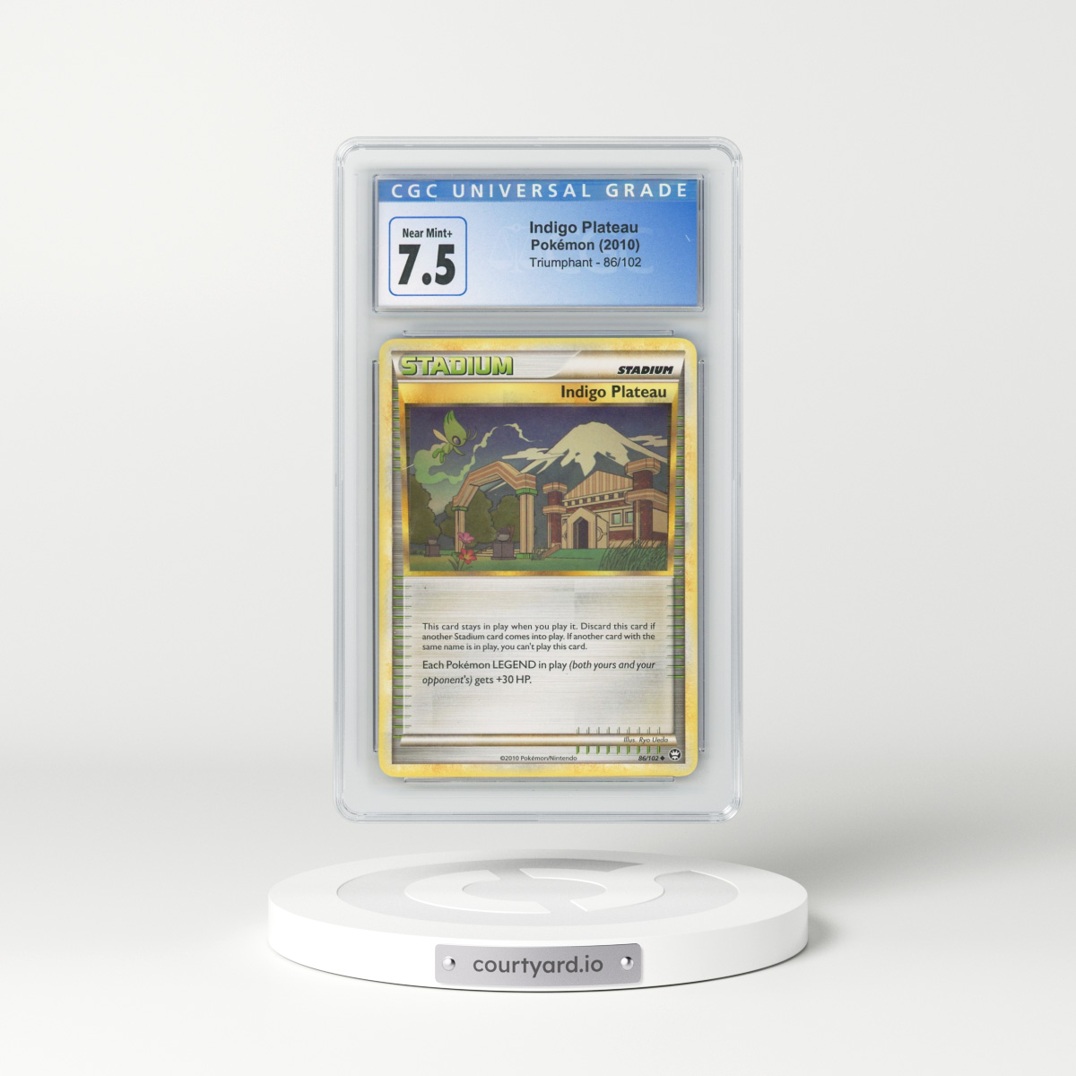 2010 Triumphant #86/102 Indigo Plateau (CGC 7.5 NM+)