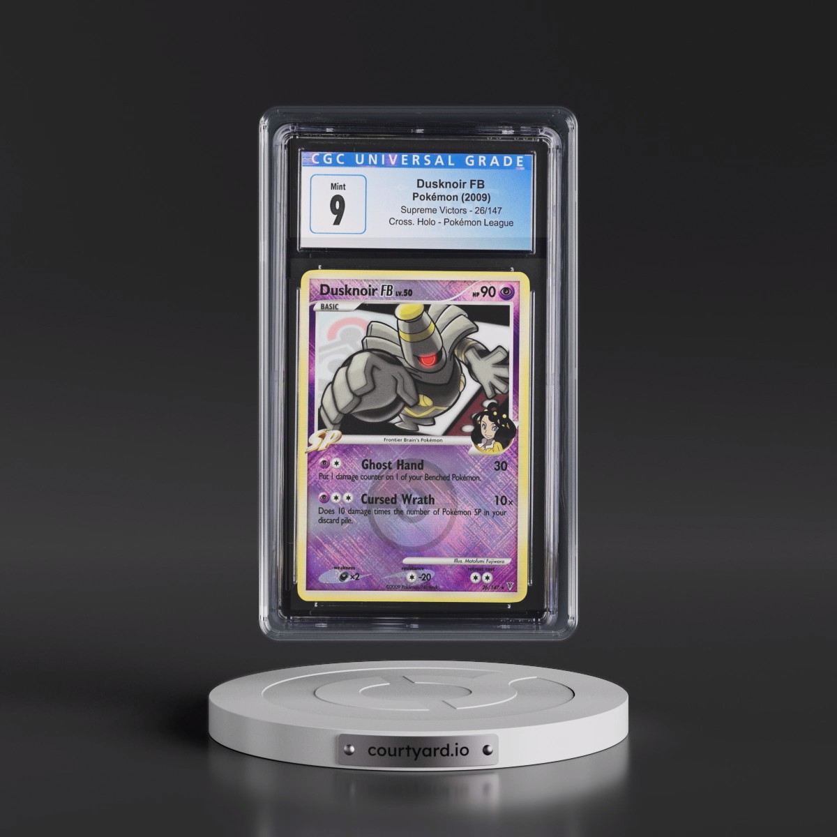 2009 Supreme Victors #26/147 Dusknoir FB - Pokémon League Crosshatch Holo (Cross. Holo) (CGC 9 MINT)