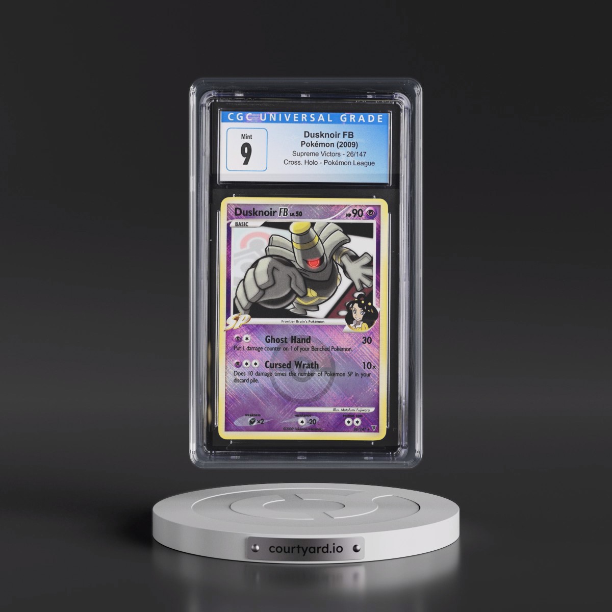 2009 Supreme Victors #26/147 Dusknoir FB - Pokémon League Crosshatch Holo (Cross. Holo) (CGC 9 MINT)