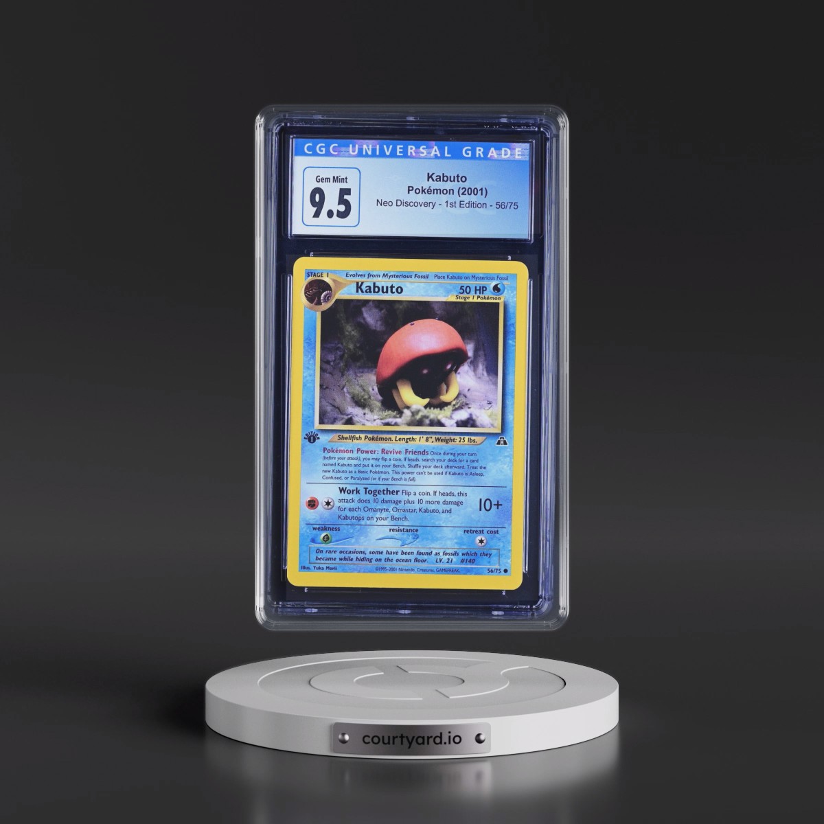 2001 Neo Discovery #56/75 Kabuto - 1st Edition 1st Edition (CGC 10 GEM MINT)