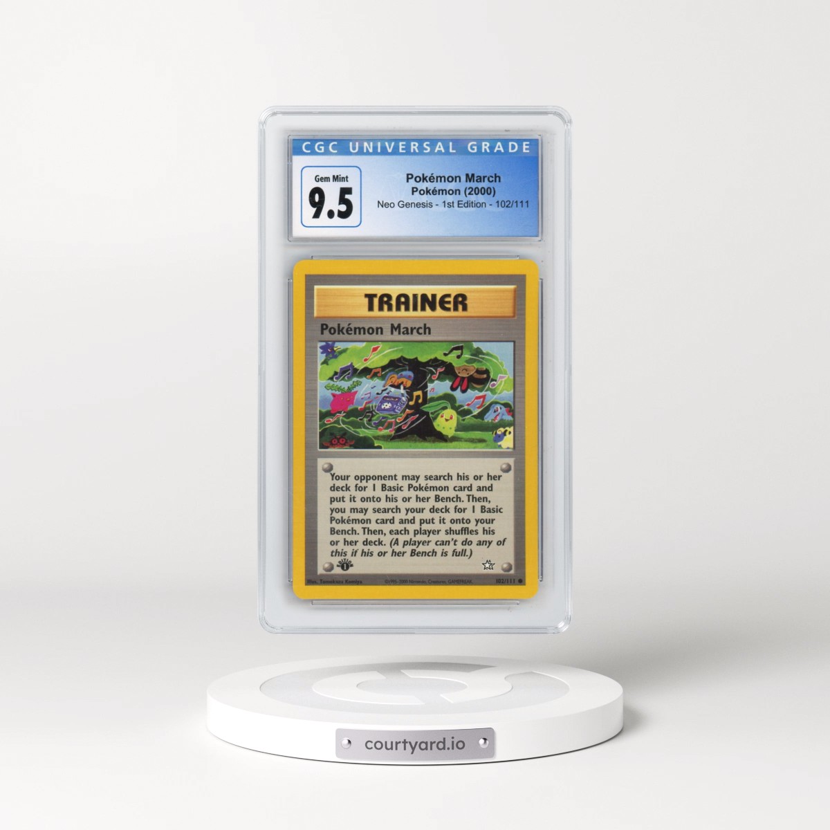 2000 Neo Genesis #102/111 Pokémon March - 1st Edition (CGC 10 GEM MINT)