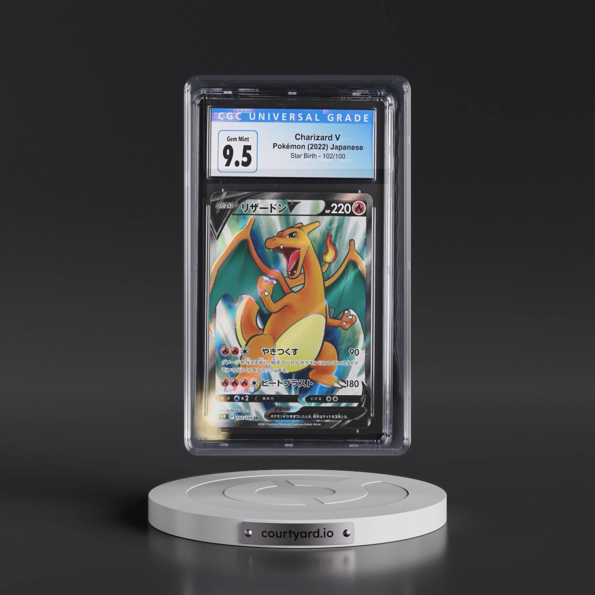 2022 Star Birth #102/100 Charizard V - Super Rare Holo (CGC 10 GEM MINT)