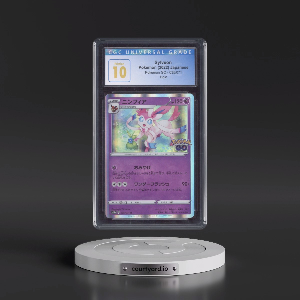 2022 Pokémon GO #035/071 Sylveon - Holo (CGC 10 PRISTINE)