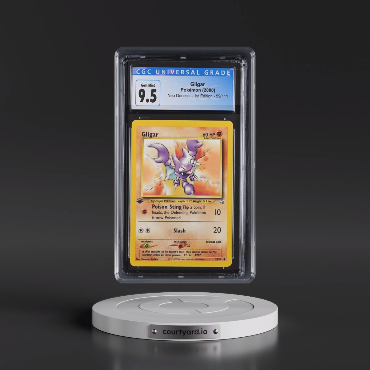 2000 Neo Genesis #59/111 Gligar - 1st Edition (CGC 10 GEM MINT)