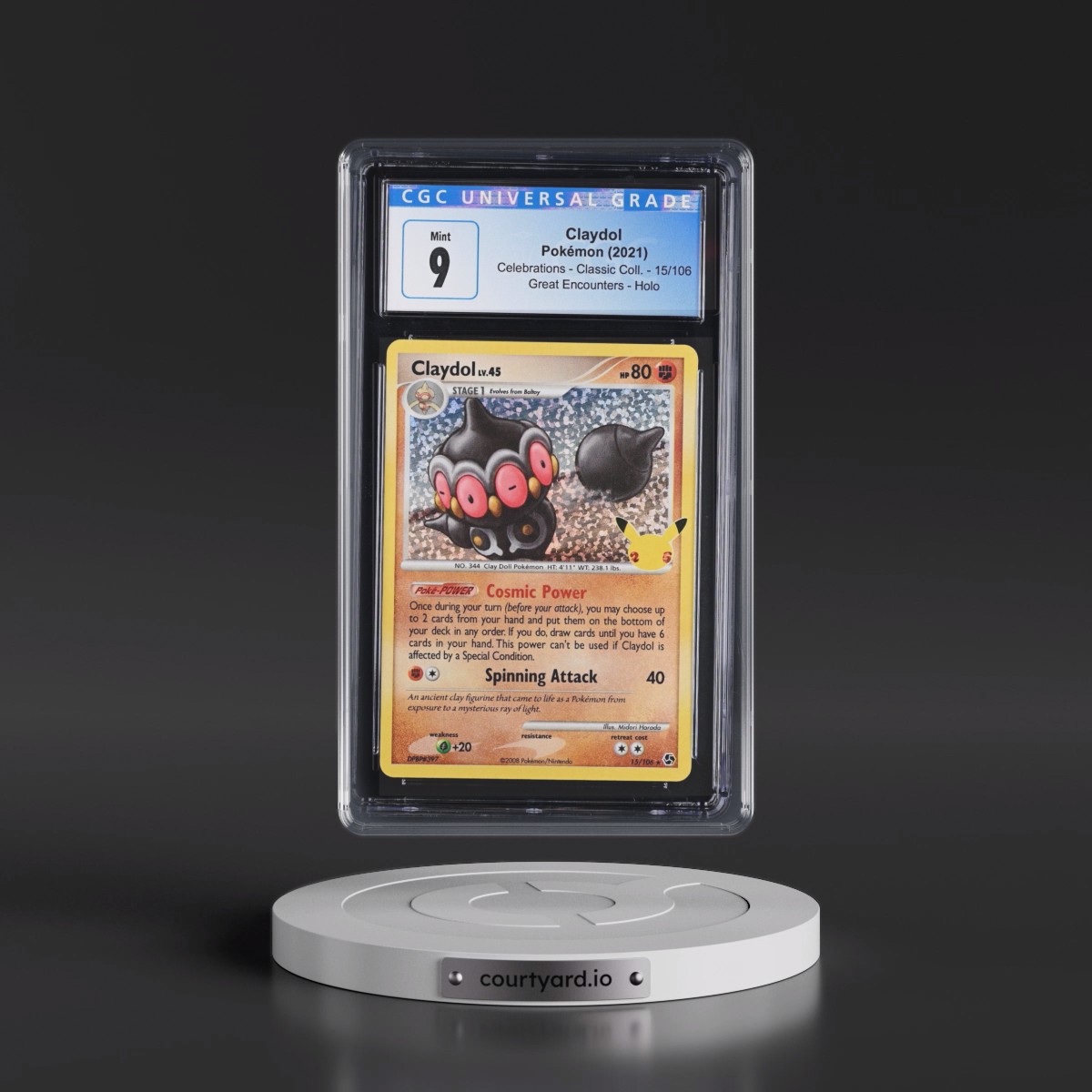 2021 Celebrations - Classic Collection #15/106 Claydol - Great Encounters Holo (CGC 9 MINT)