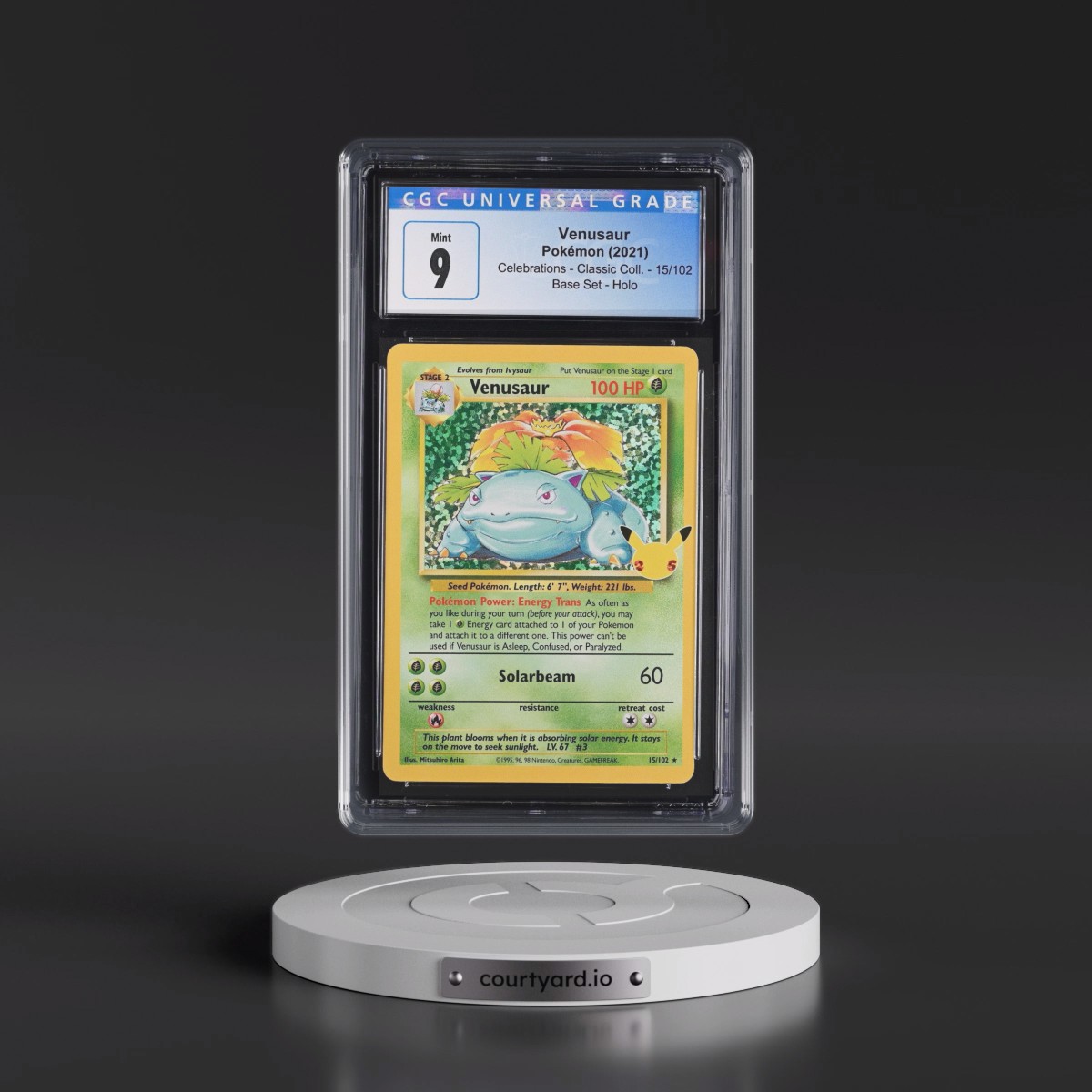 2021 Celebrations - Classic Collection #15/102 Venusaur - Base Set Holo (CGC 9 MINT)