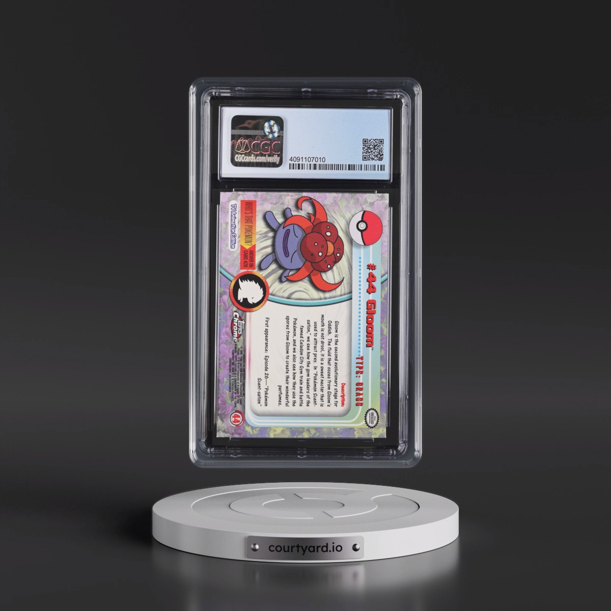 2000 Chrome Series 1 #44 Gloom - Chrome (Topps Chrome Stamp on Front of Card) (CGC 10 GEM MINT)