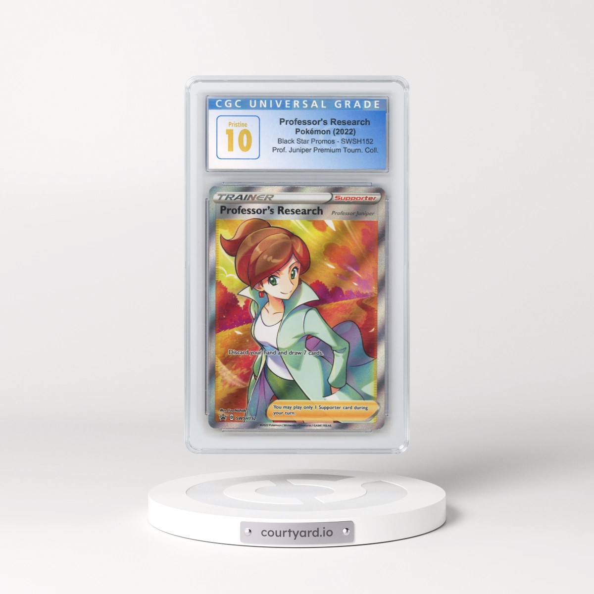 2017 Black Star Promos - Sword & Shield #SWSH152 Professor's Research - Professor Juniper Premium Tournament Collection (CGC 10 PRISTINE)