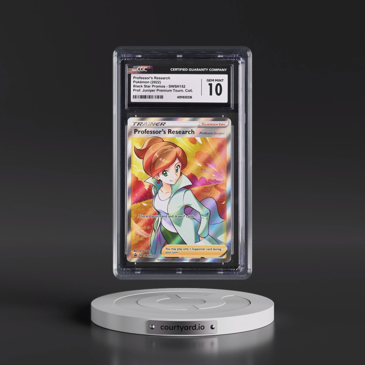 2017 Black Star Promos - Sword & Shield #SWSH152 Professor's Research - Professor Juniper Premium Tournament Collection (CGC 10 GEM MINT)