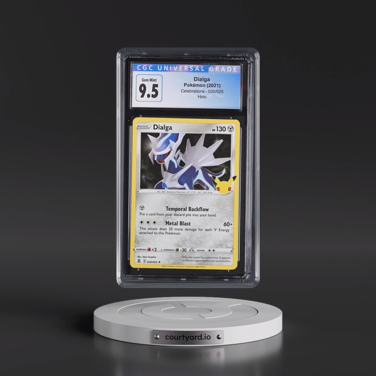 2021 Celebrations #020/025 Dialga - Holo (CGC 10 GEM MINT)