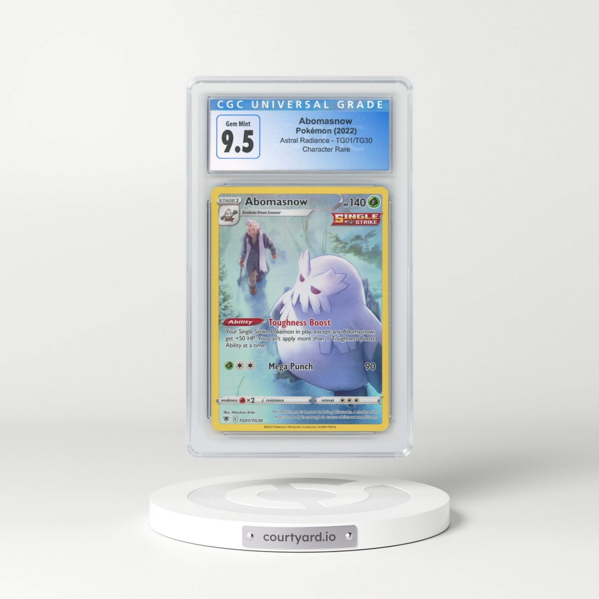 2022 Astral Radiance #TG01/TG30 Abomasnow - Trainer Gallery Holo (CGC 10 GEM MINT)