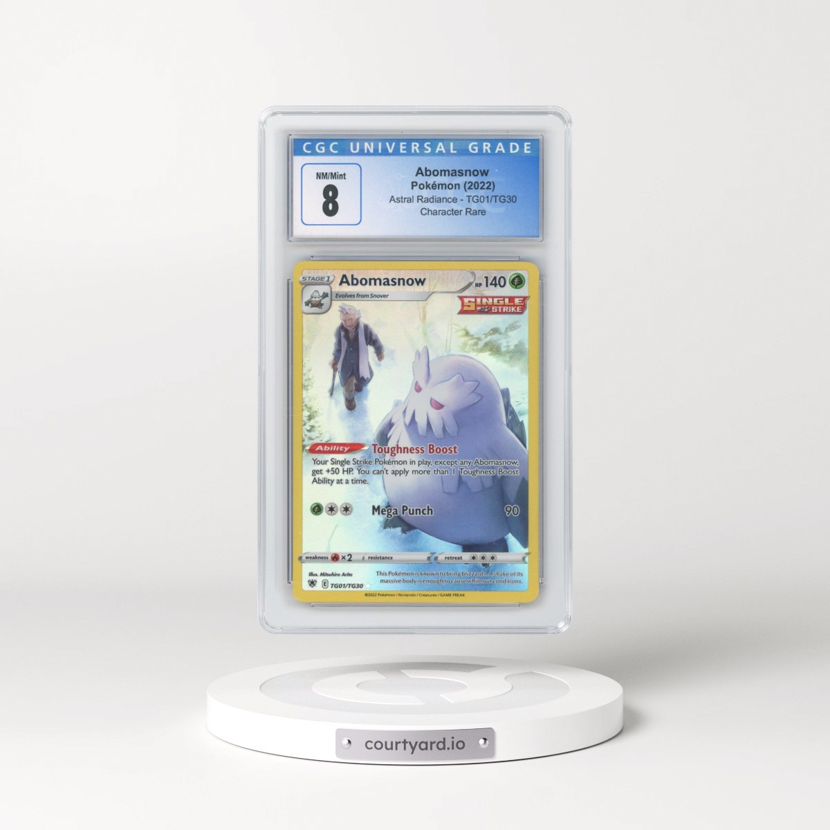 2022 Astral Radiance #TG01/TG30 Abomasnow - Trainer Gallery Holo (CGC 8 NM-MT)