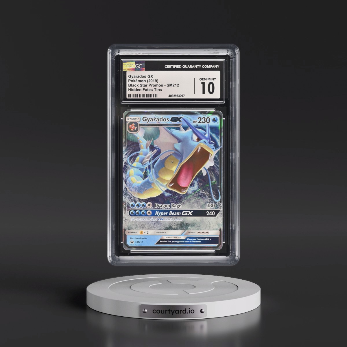 2016 Black Star Promos - Sun & Moon #SM212 Gyarados GX - Holo Holo (Multiple Products) (CGC 10 GEM MINT)