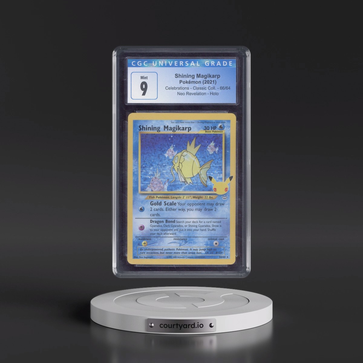 2021 Celebrations - Classic Collection #66/64 Shining Magikarp - Neo Revelation Holo (CGC 9 MINT)