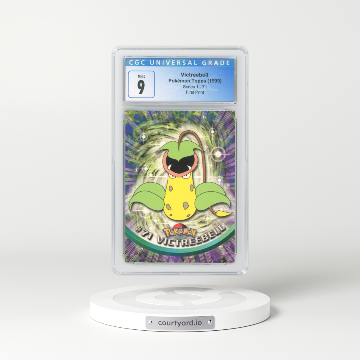 1999 Series 1 (Oval Nintendo Seal) #71 Victreebell - First Print (Blue Topps Logo) (CGC 9 MINT)