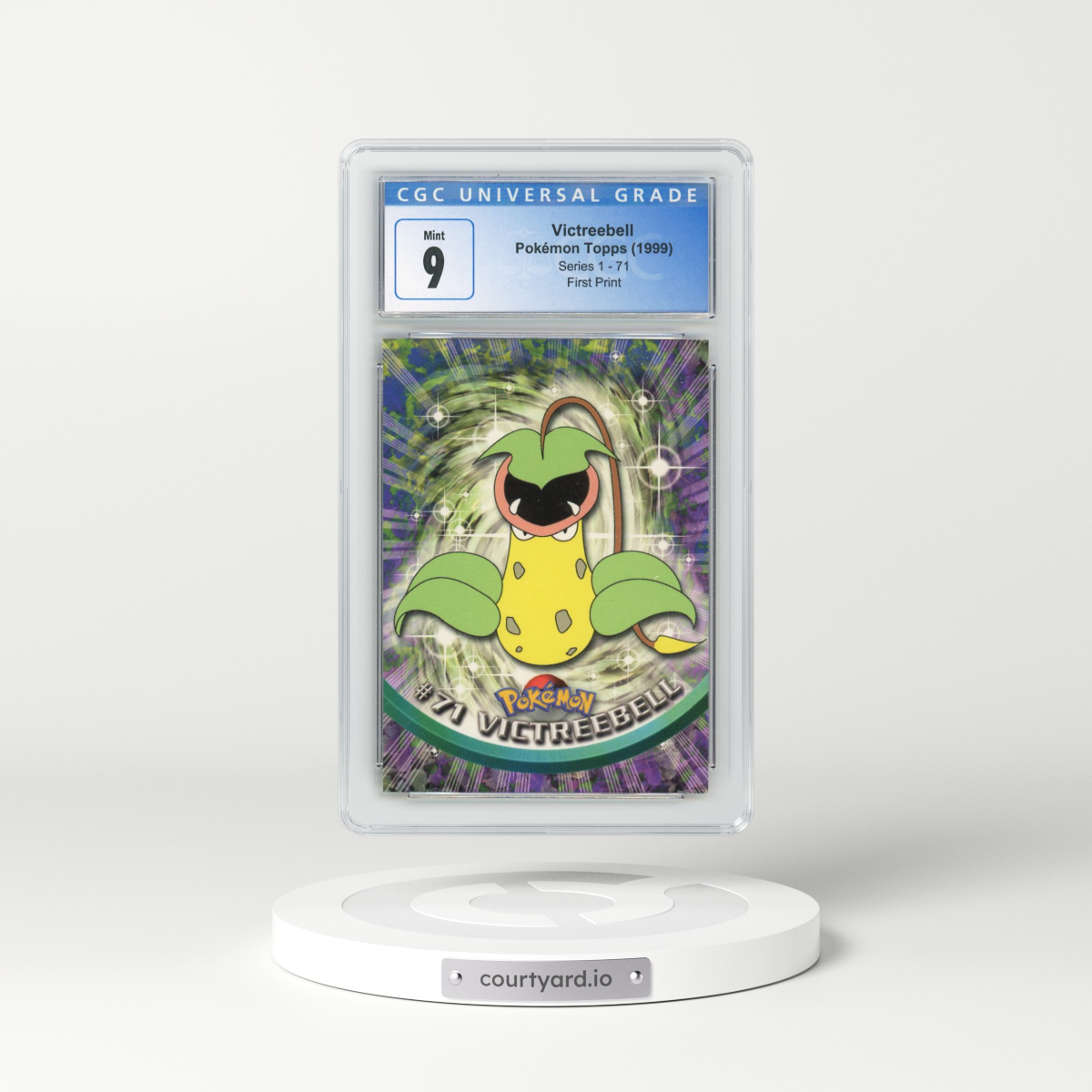 1999 Series 1 (Oval Nintendo Seal) #71 Victreebell - First Print (Blue Topps Logo) (CGC 9 MINT)