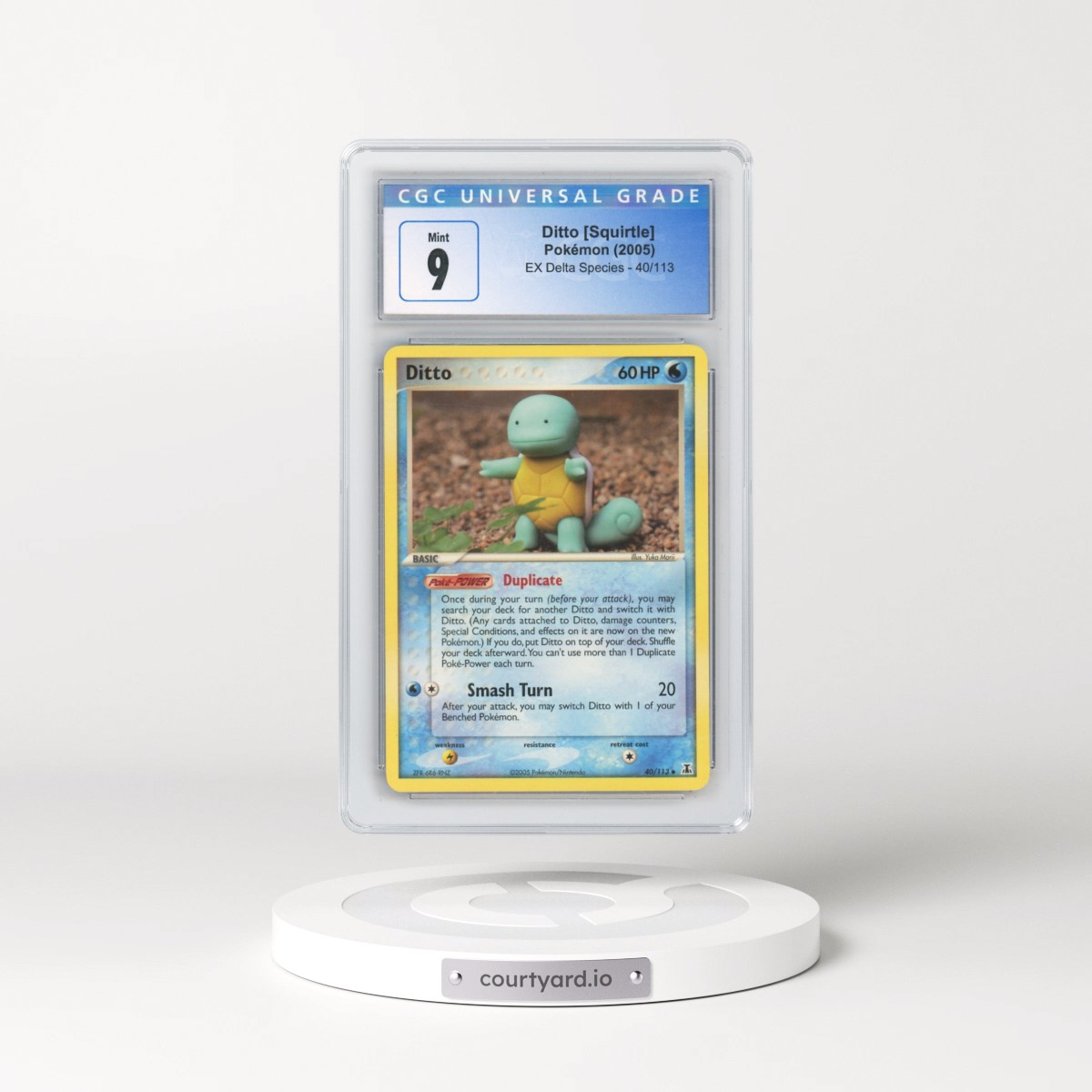 2005 EX Delta Species #40/113 Ditto [Squirtle] (CGC 9 MINT)