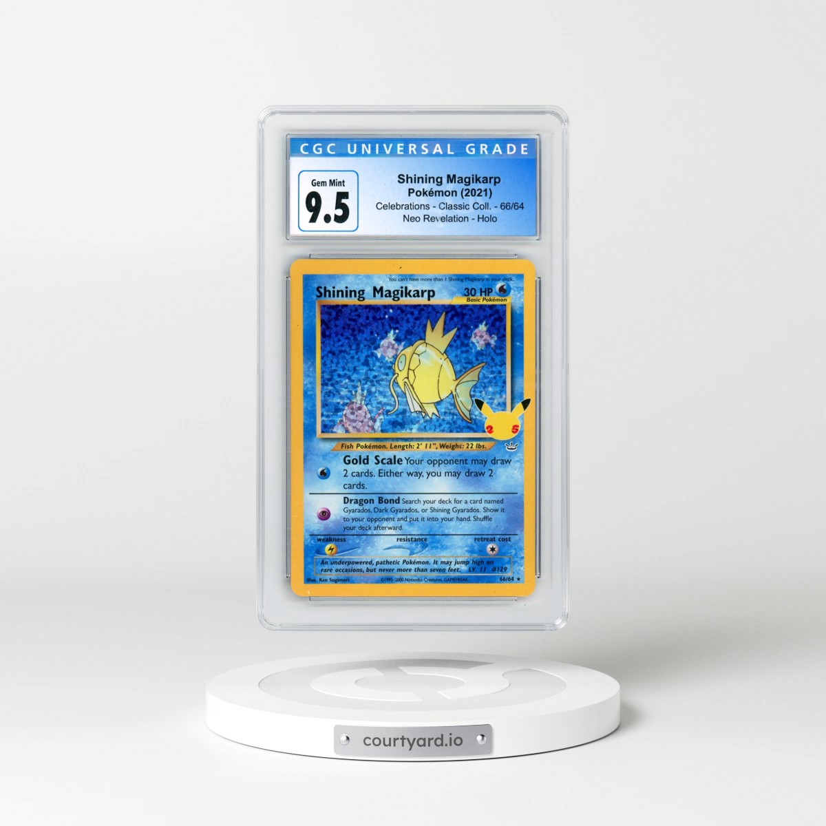 2021 Celebrations - Classic Collection #66/64 Shining Magikarp - Neo Revelation Holo (CGC 10 GEM MINT)