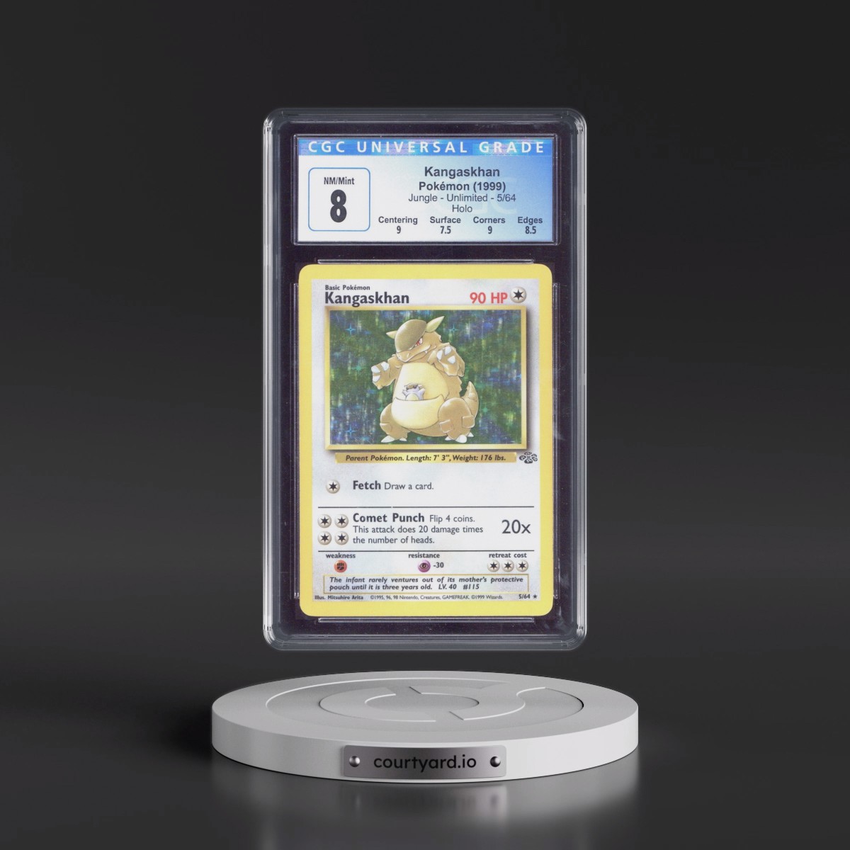 1999 Jungle #5/64 Kangaskhan - Holo (CGC 8 NM-MT)