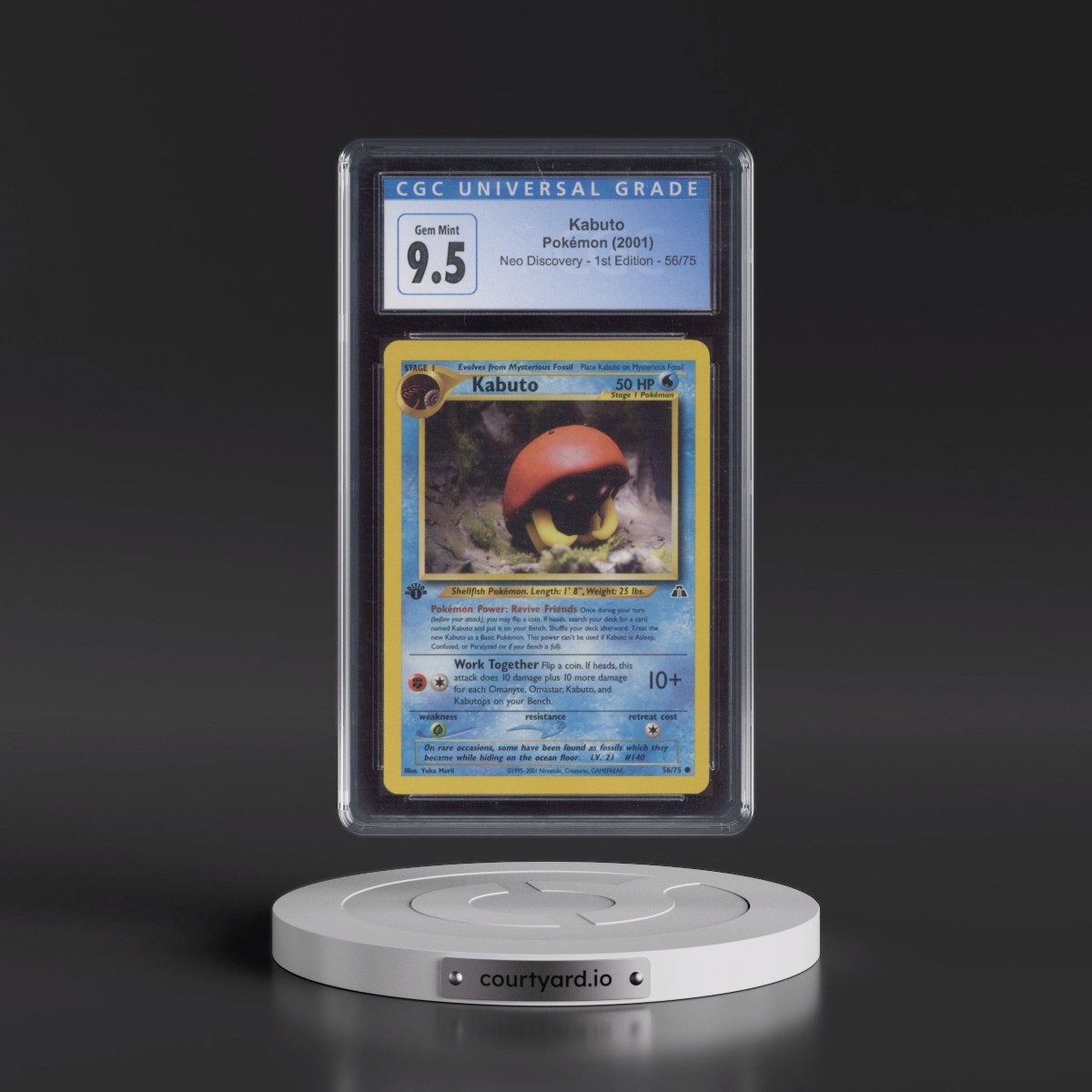 2001 Neo Discovery #56/75 Kabuto - 1st Edition 1st Edition (CGC 10 GEM MINT)