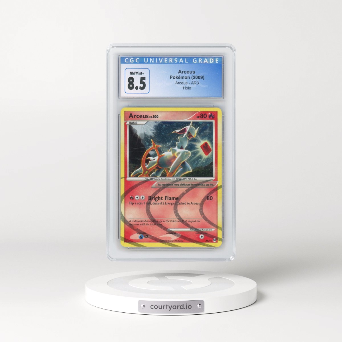 2009 Arceus #AR3 Arceus - Holo (CGC 8.5 NM-MT+)
