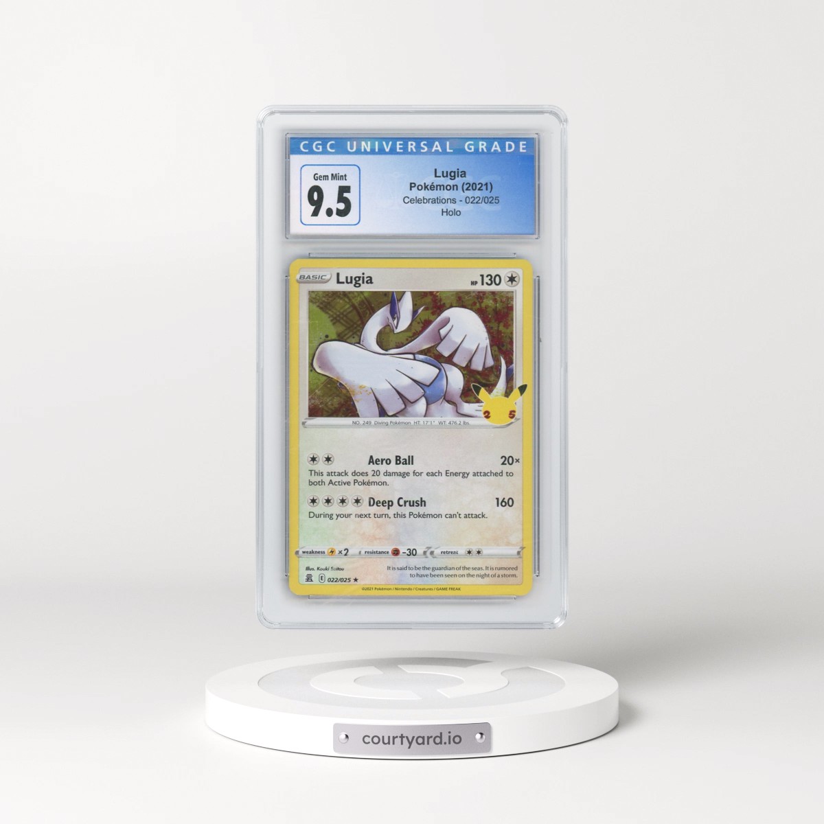 2021 Celebrations #022/025 Lugia - Holo (CGC 10 GEM MINT)