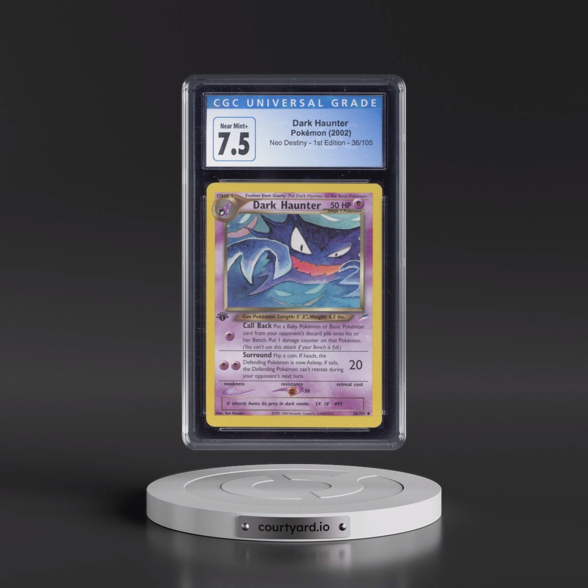 2002 Neo Destiny #36/105 Dark Haunter - 1st Edition 1st Edition (CGC 7.5 NM+)