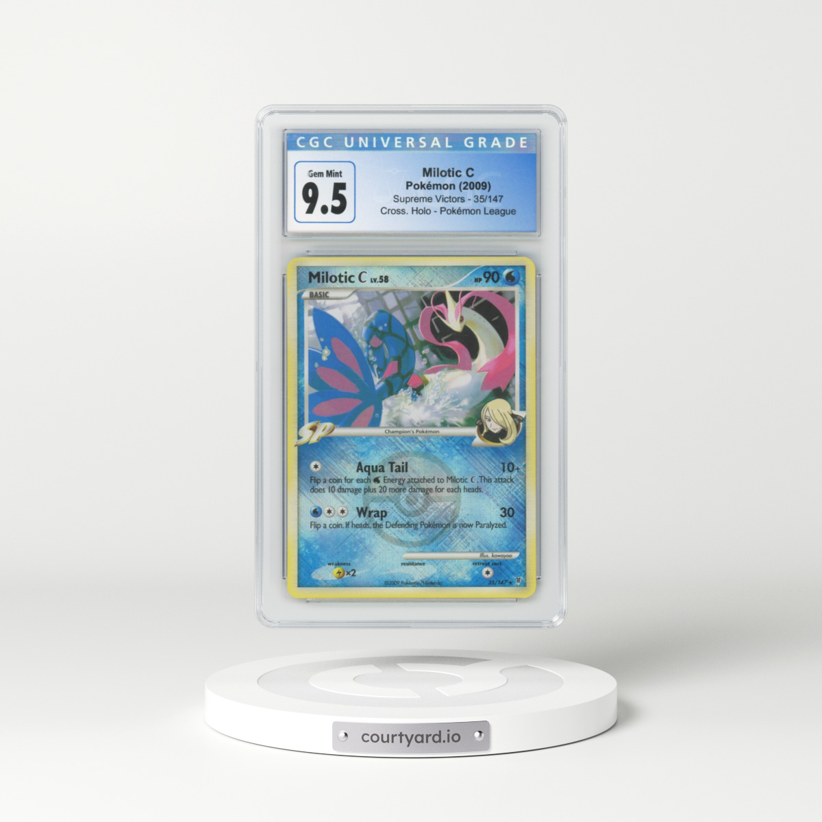 2009 Supreme Victors #35/147 Milotic C (CGC 10 GEM MINT)
