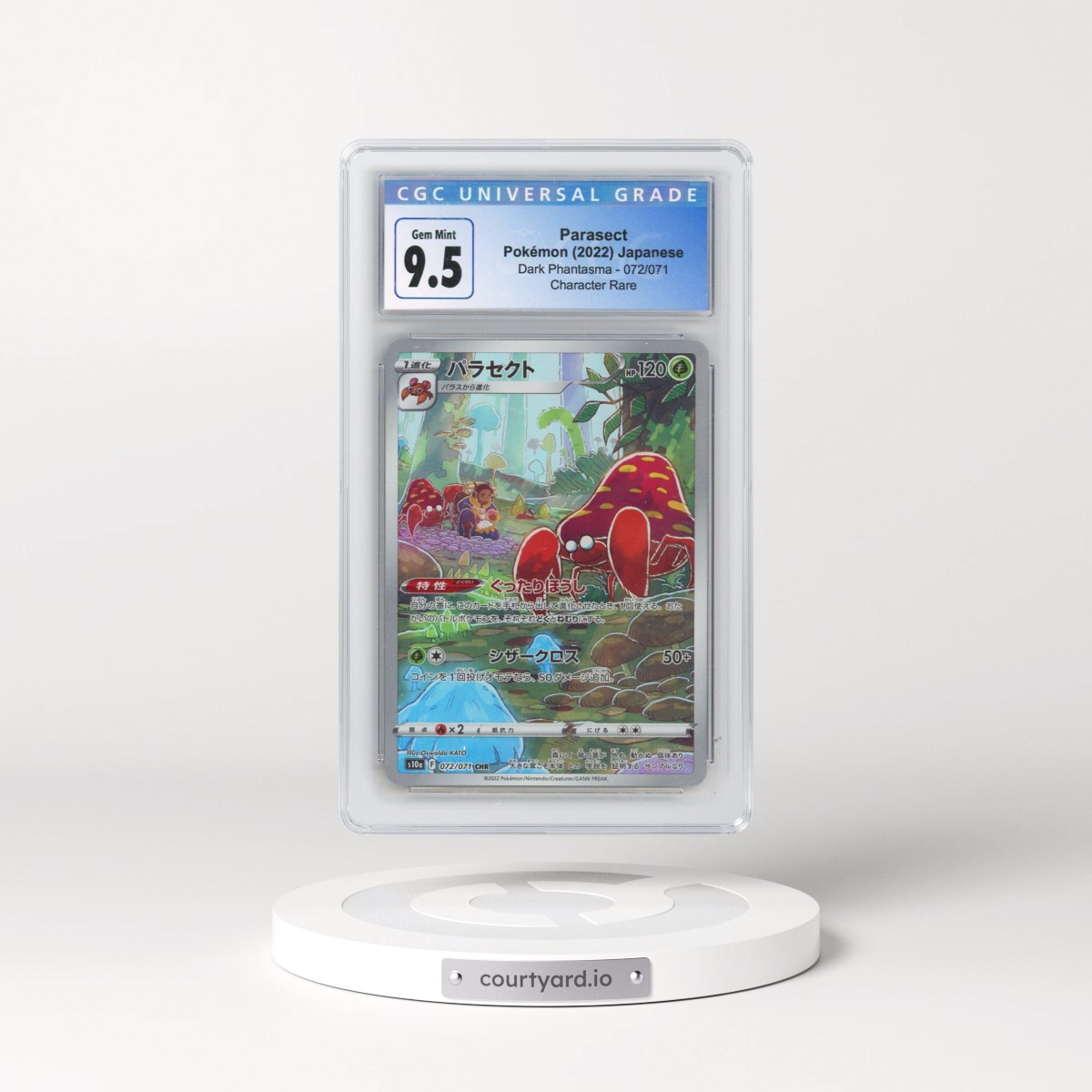 2021 Dark Phantasma #072/071 Parasect - Character Rare Holo (CGC 10 GEM MINT)