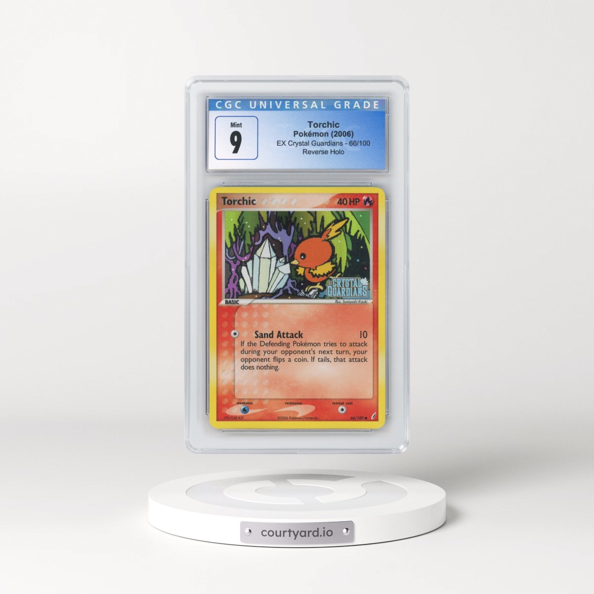 2006 EX Crystal Guardians #66/100 Torchic - Reverse Holo (CGC 9 MINT)