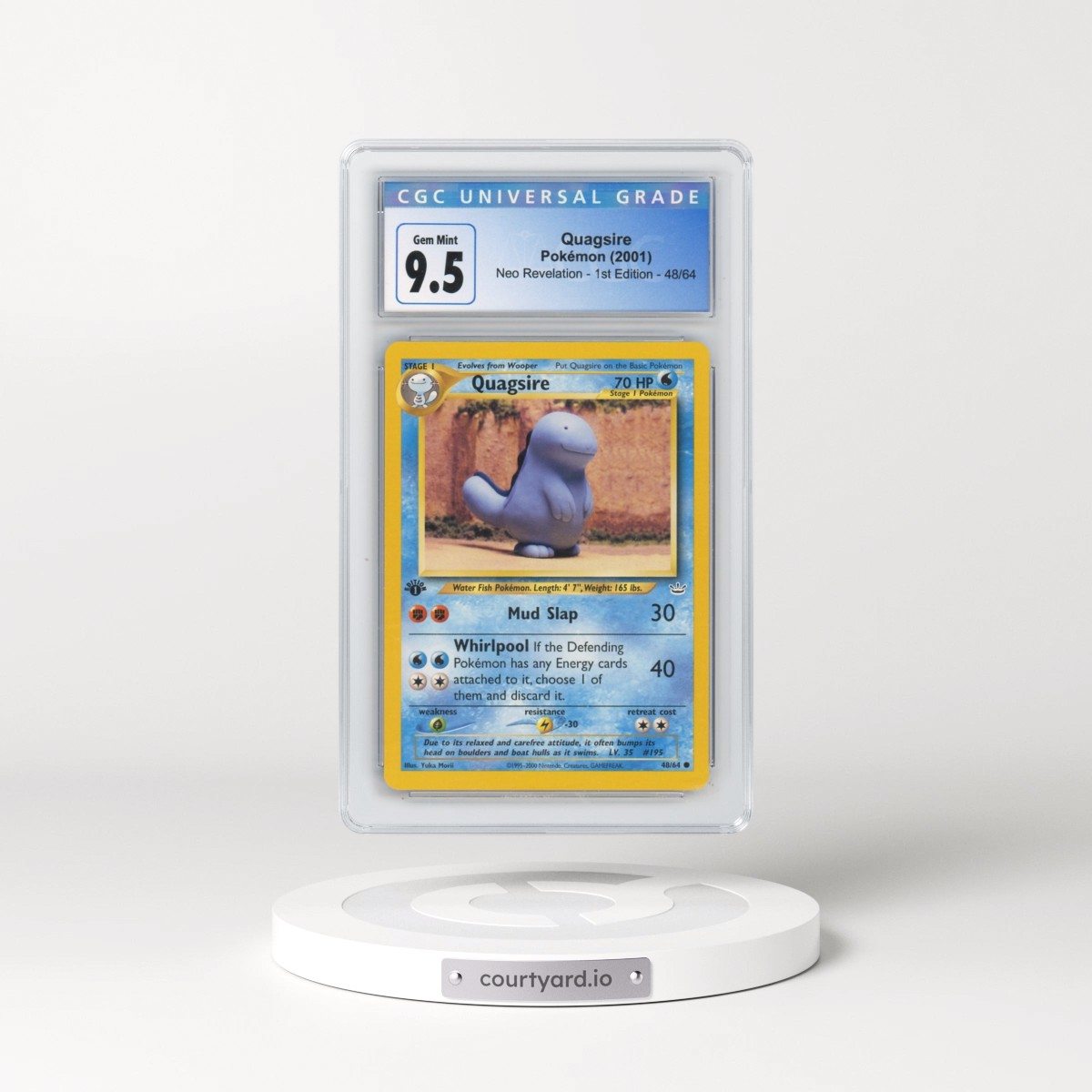 2001 Neo Revelation #48/64 Quagsire - 1st Edition (CGC 10 GEM MINT)