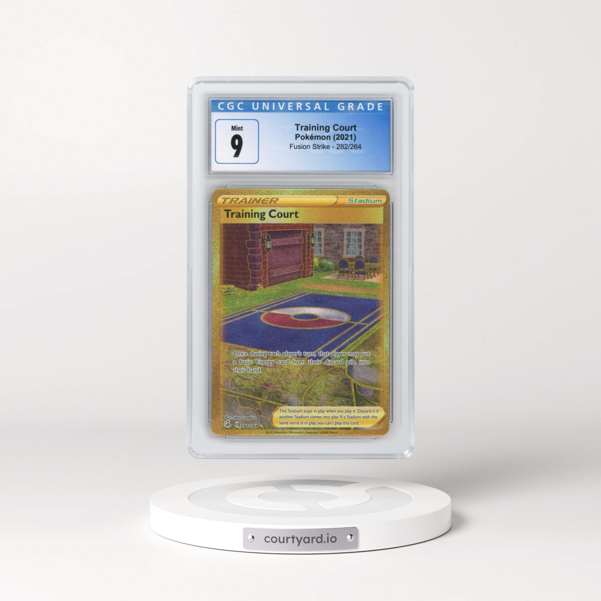 2019 Fusion Strike #282/264 Training Court - Secret Rare Holo (CGC 9 MINT)