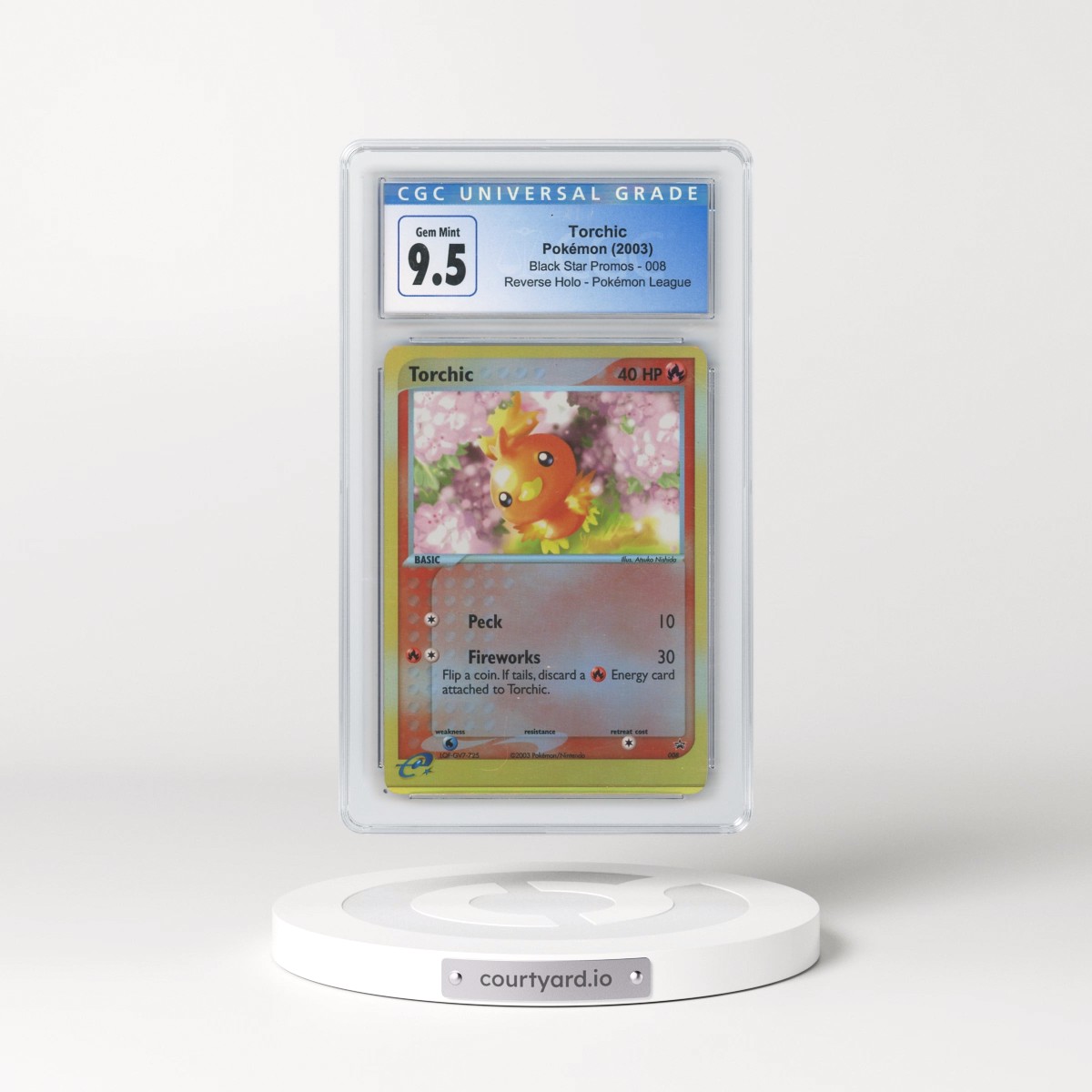 2003 Black Star Promos #008 Torchic - Reverse Holo Pokémon League () (CGC 10 GEM MINT)