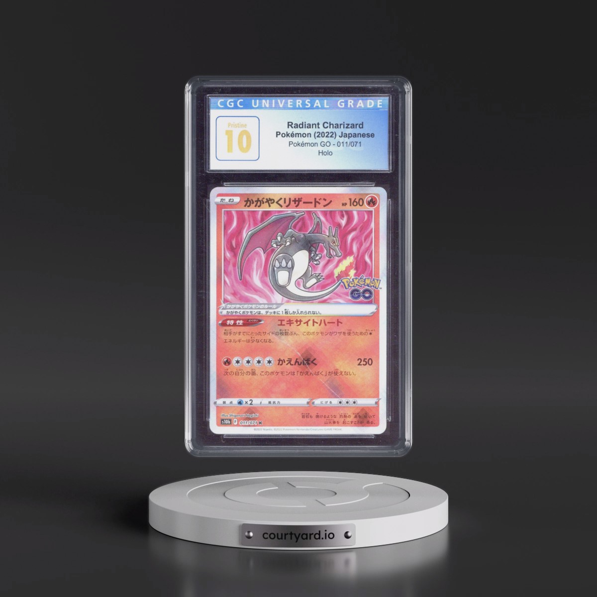 2022 Pokémon GO #011/071 Radiant Charizard - Holo (CGC 10 PRISTINE)