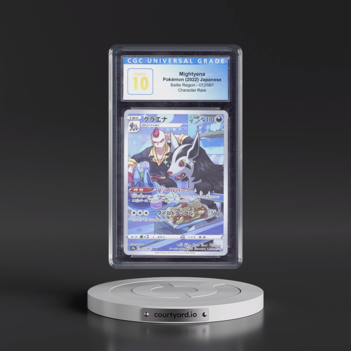 2022 Battle Region #072/067 Mightyena - Character Rare Holo (CGC 10 PRISTINE)