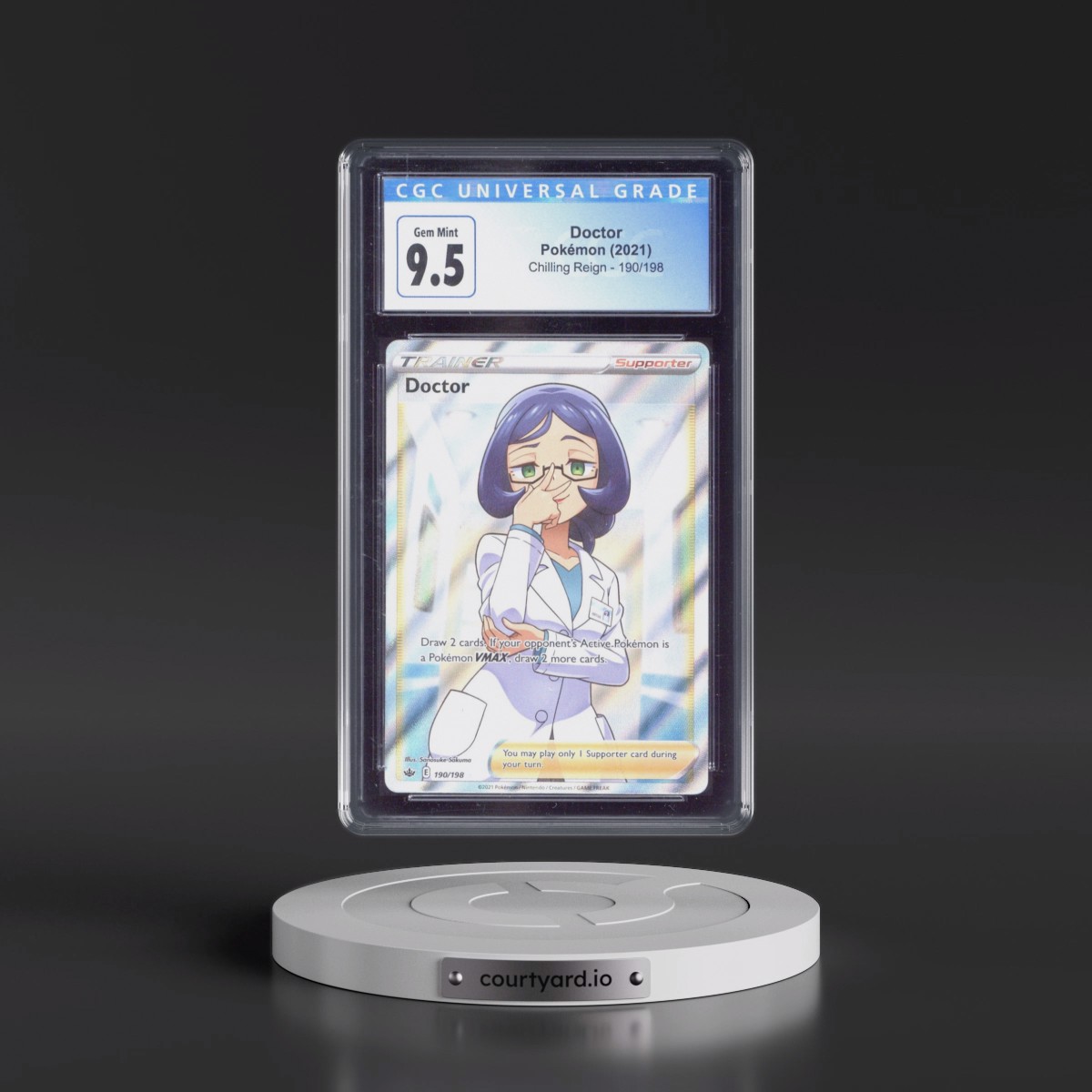2021 Chilling Reign #190/198 Doctor - Ultra Rare Holo (CGC 10 GEM MINT)