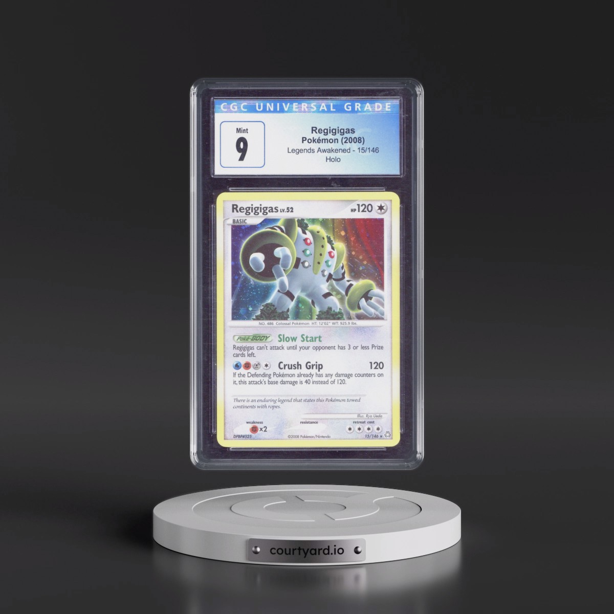 2008 Legends Awakened #15/146 Regigigas - Holo (CGC 9 MINT)