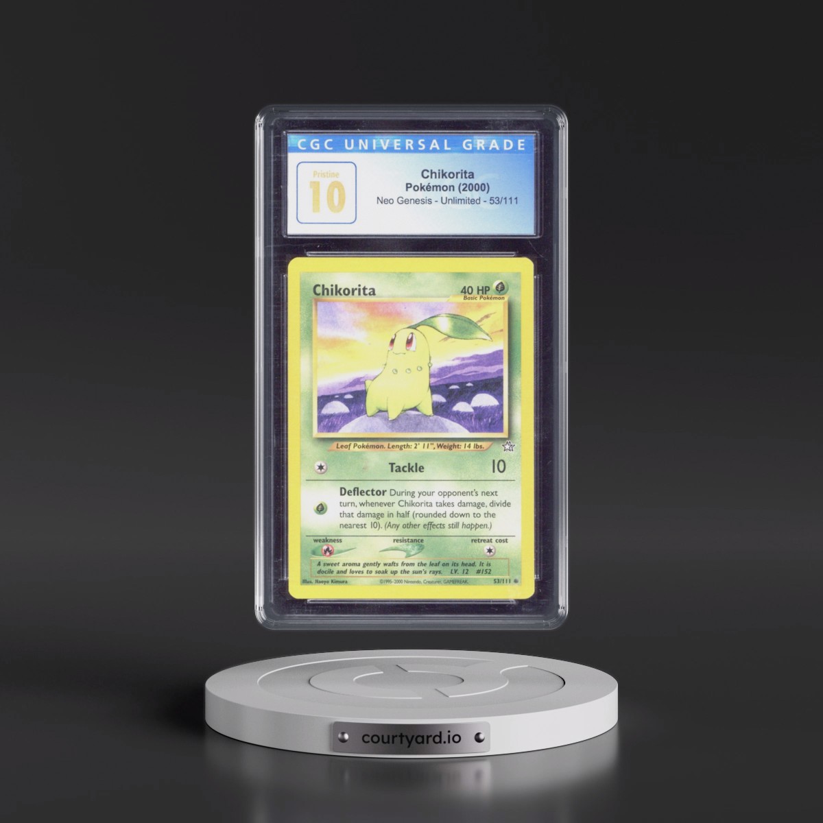 2000 Neo Genesis #53/111 Chikorita (CGC 10 PRISTINE)