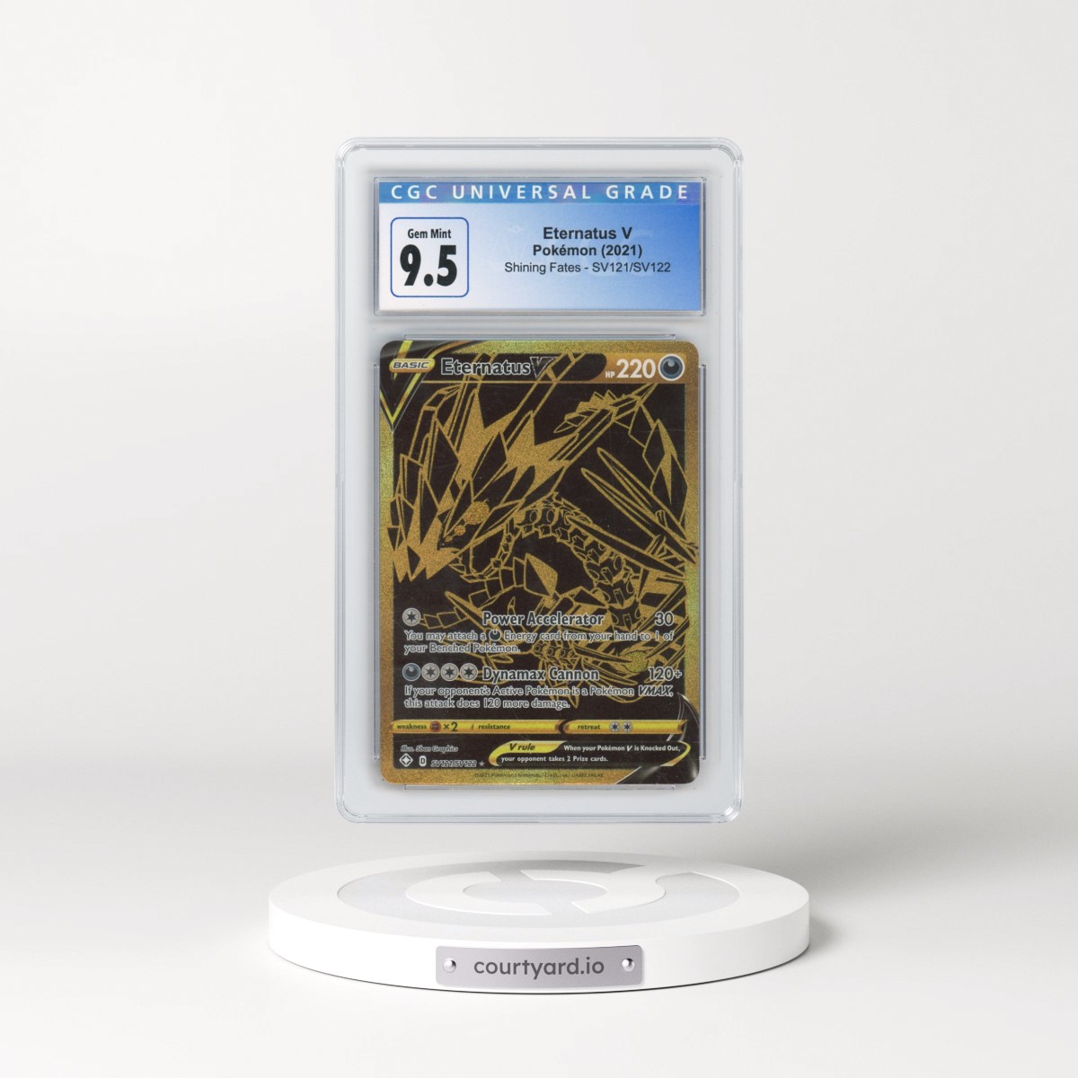 2021 Shining Fates #SV121/SV122 Eternatus V - Shiny Vault Holo (CGC 10 GEM MINT)