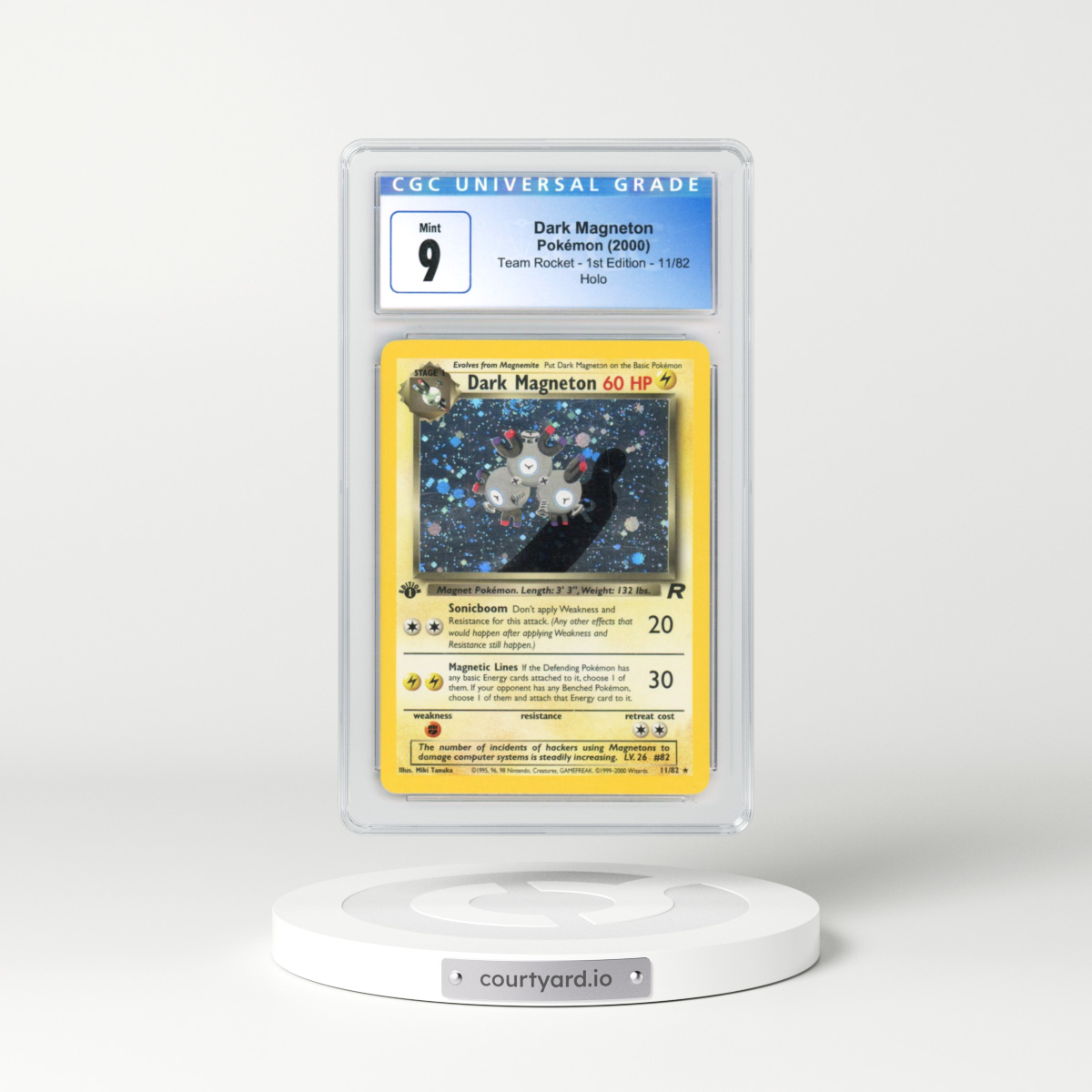 2000 Team Rocket #11 Dark Magneton - 1st Edition Holo (CGC 9 MINT)