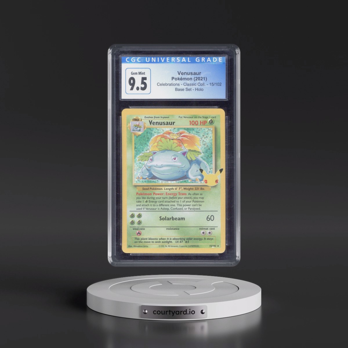 2021 Celebrations - Classic Collection #15/102 Venusaur - Base Set Holo (CGC 10 GEM MINT)