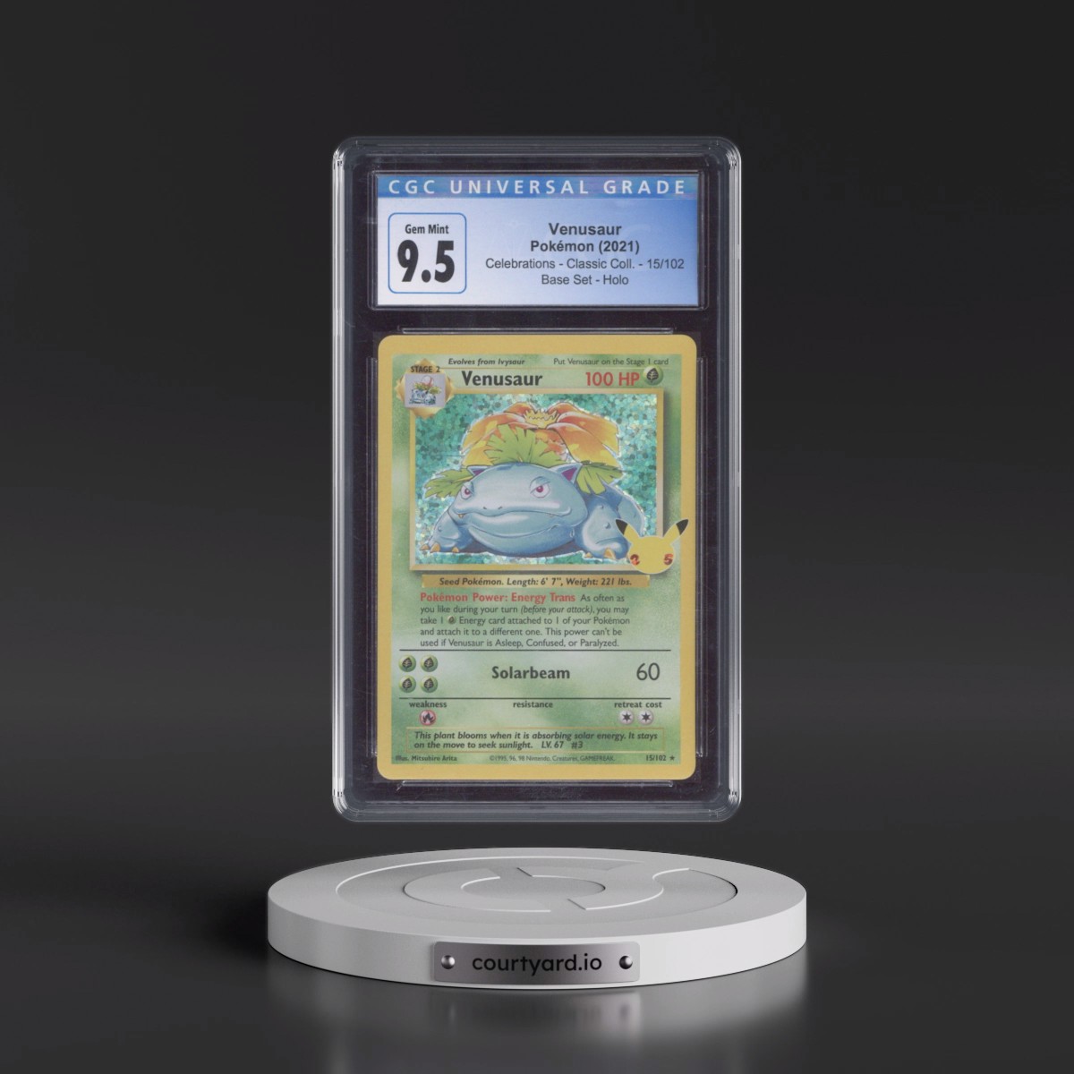 2021 Celebrations - Classic Collection #15/102 Venusaur - Base Set Holo (CGC 10 GEM MINT)