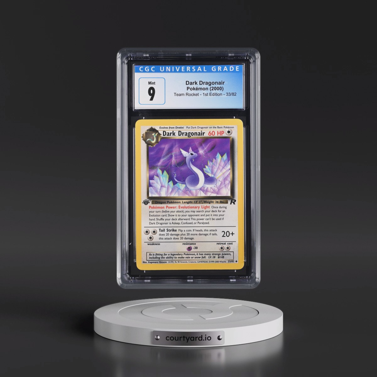2000 Team Rocket #33/82 Dark Dragonair - 1st Edition 1st Edition (CGC 9 MINT)
