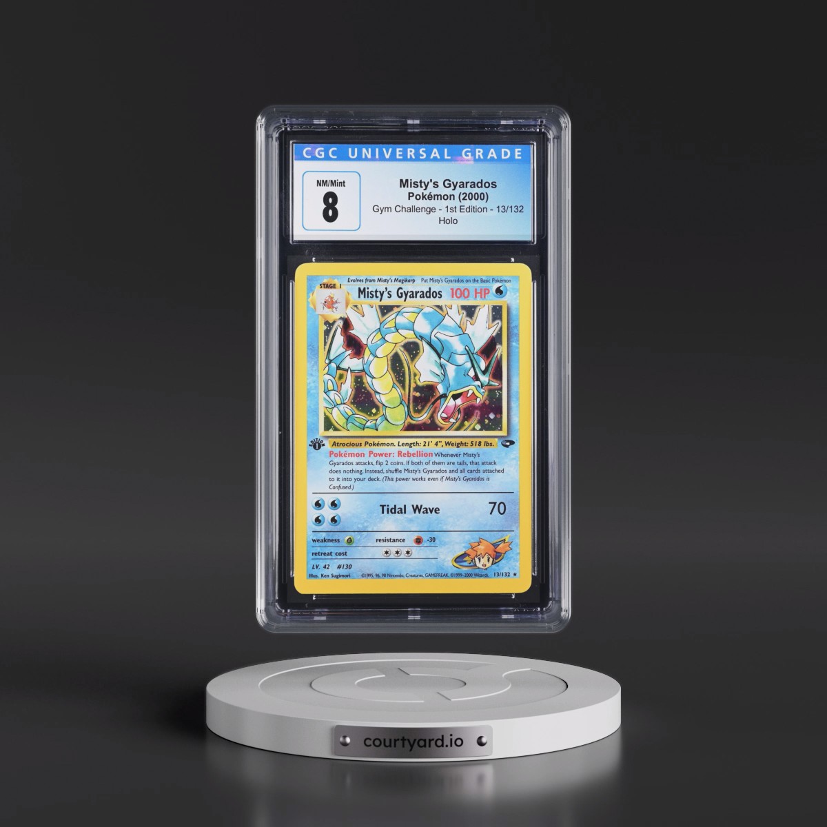 2000 Gym Challenge #13/132 Misty's Gyarados - 1st Edition Holo (CGC 8 NM-MT)
