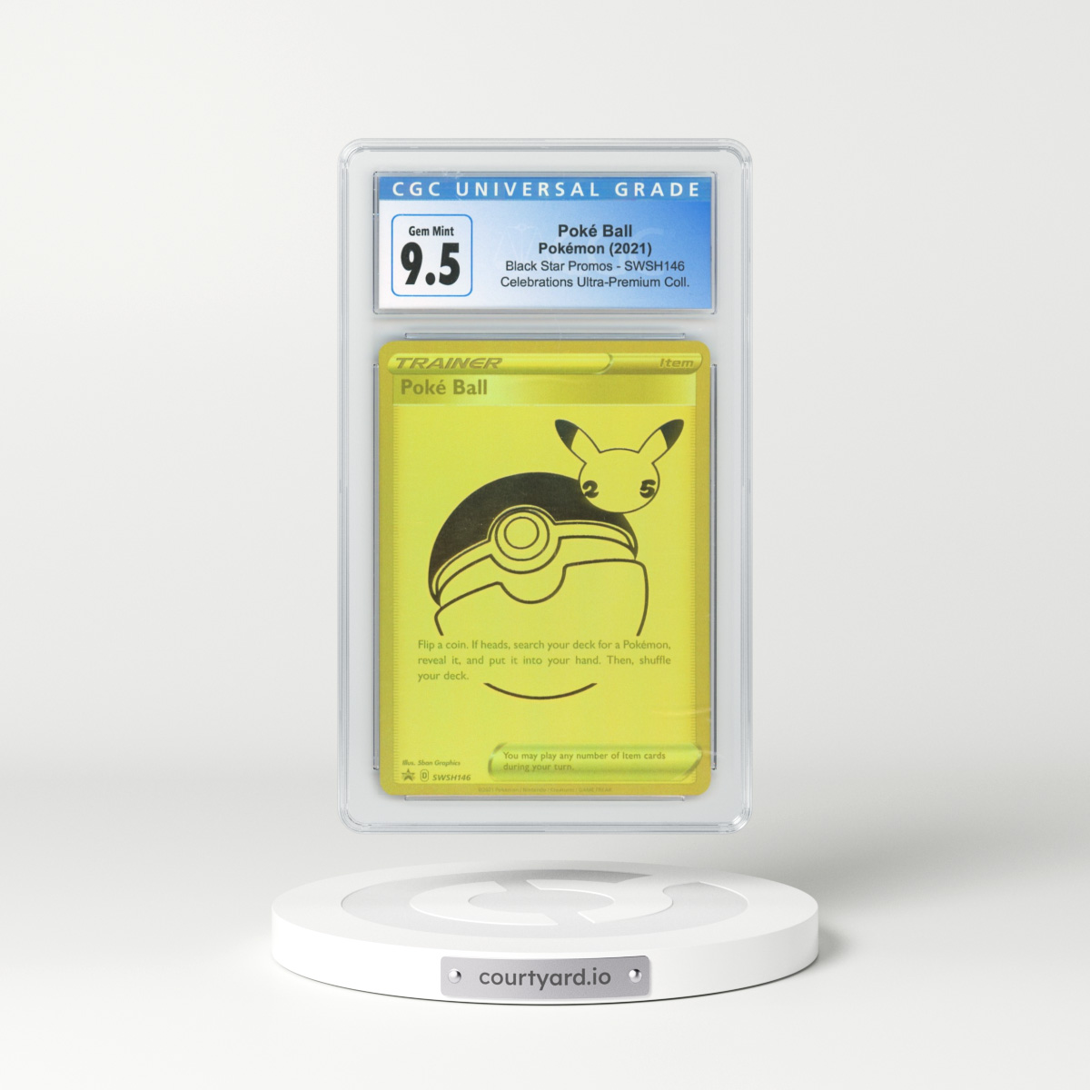 2017 Sword & Shield Promos #SWSH146 Poké Ball (CGC 10 GEM MINT)