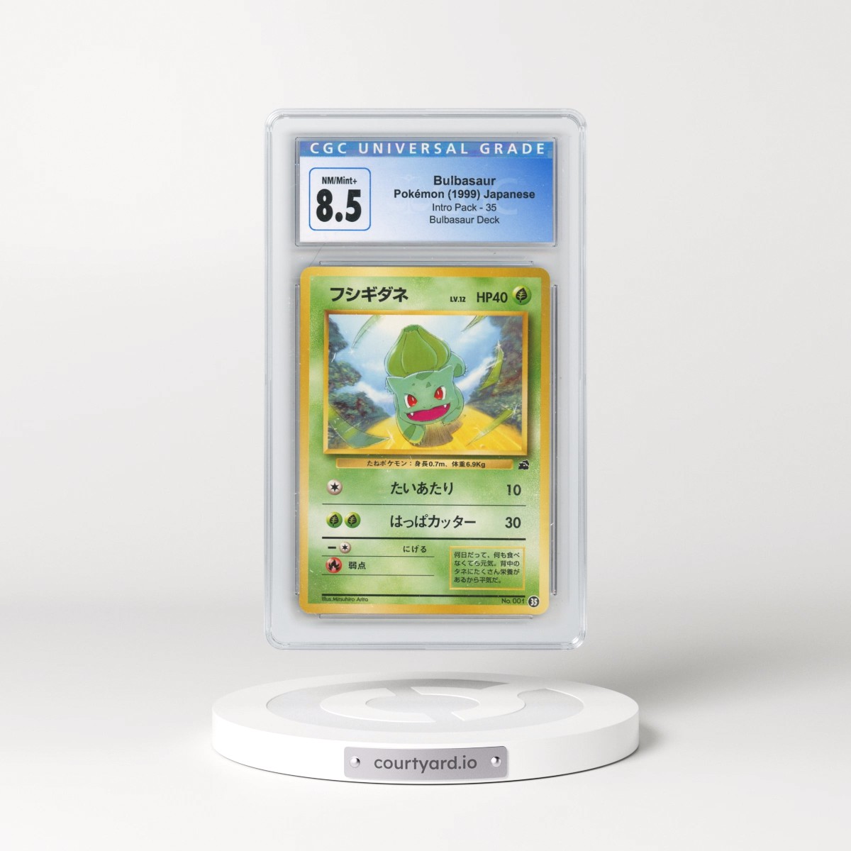 1999 Pokémon Bulbasaur Deck #35 Bulbasaur (CGC 8.5 NM-MT+)