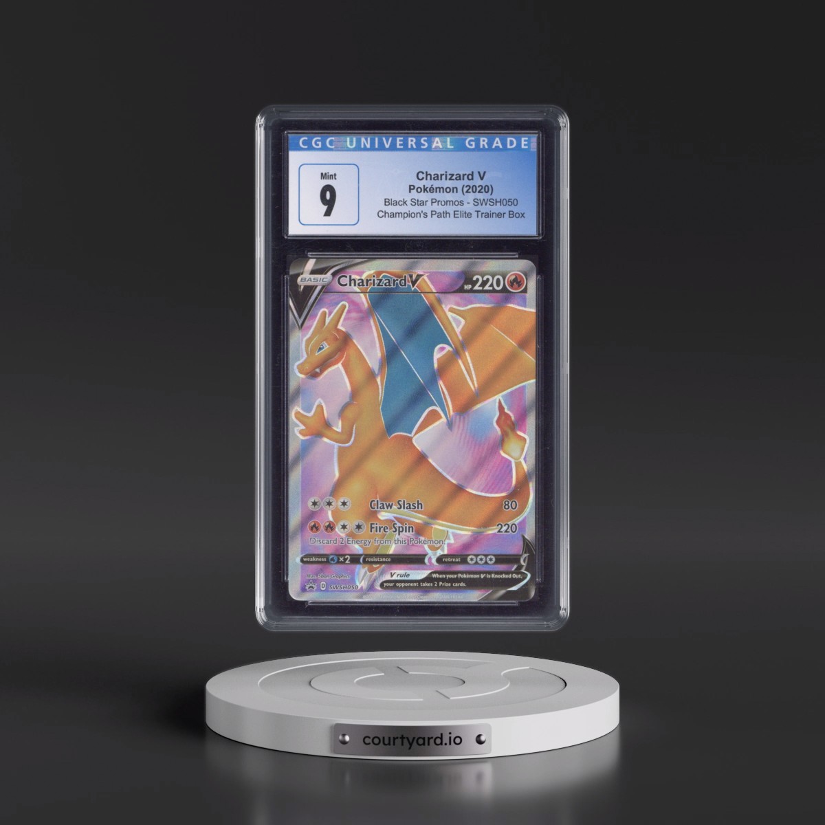2017 Black Star Promos - Sword & Shield #SWSH050 Charizard V - Champion's Path Elite Trainer Box (Holo) (CGC 9 MINT)