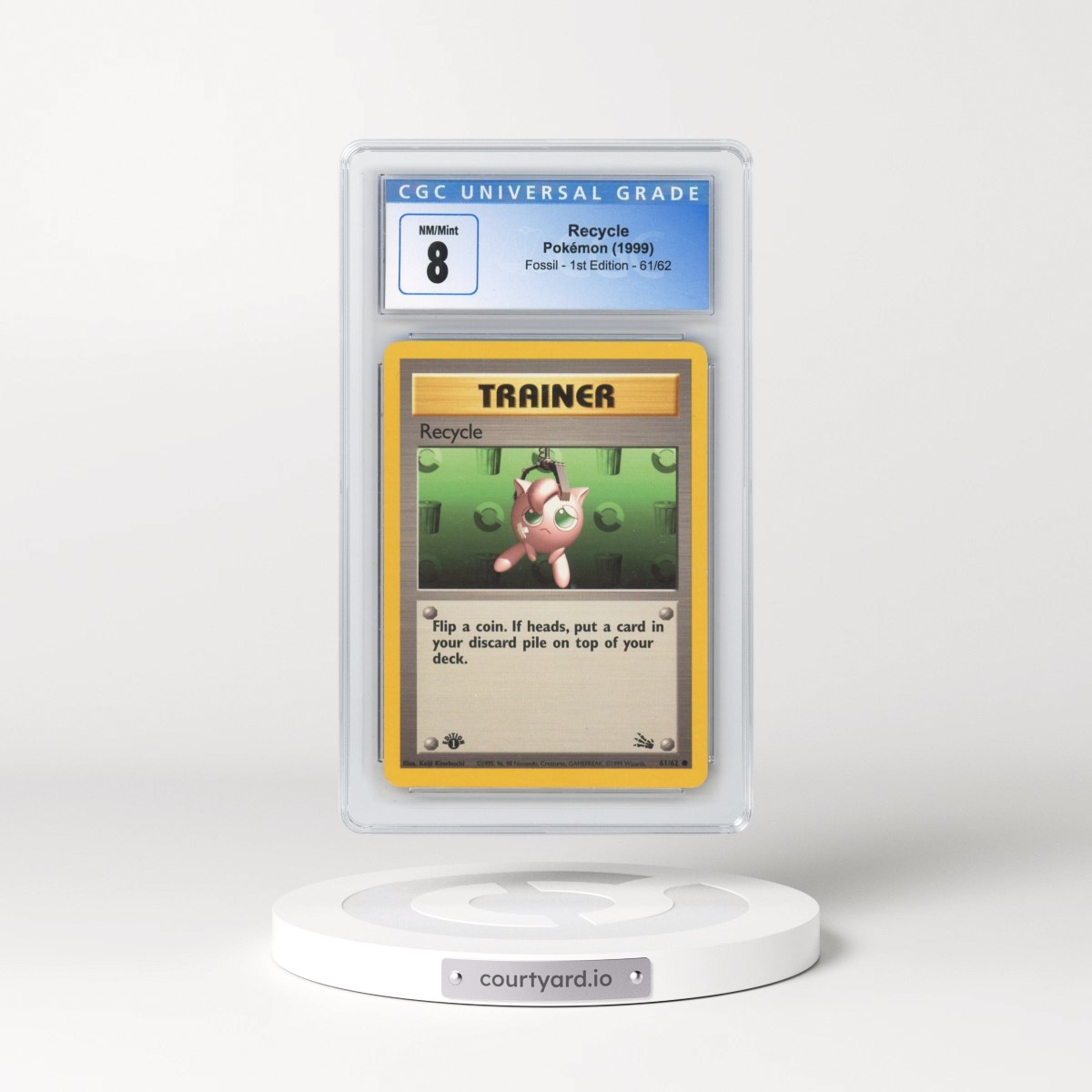 1999 Fossil #61/62 Recycle - 1st Edition 1st Edition (CGC 8 NM-MT)