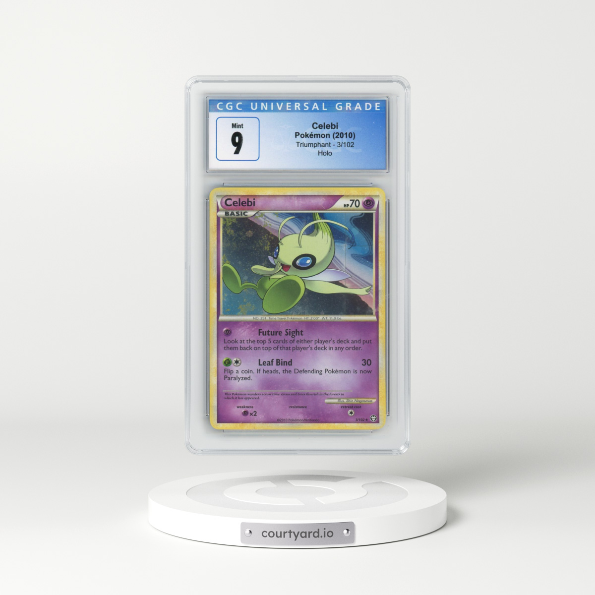 2010 Triumphant #3/102 Celebi - Holo (CGC 9 MINT)
